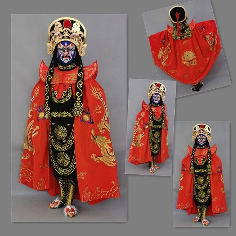

Longze Complete Sichuan Opera Face Changing Clothing Annual Meeting Performance Embroidered Clothing Delivered to Teaching Stage