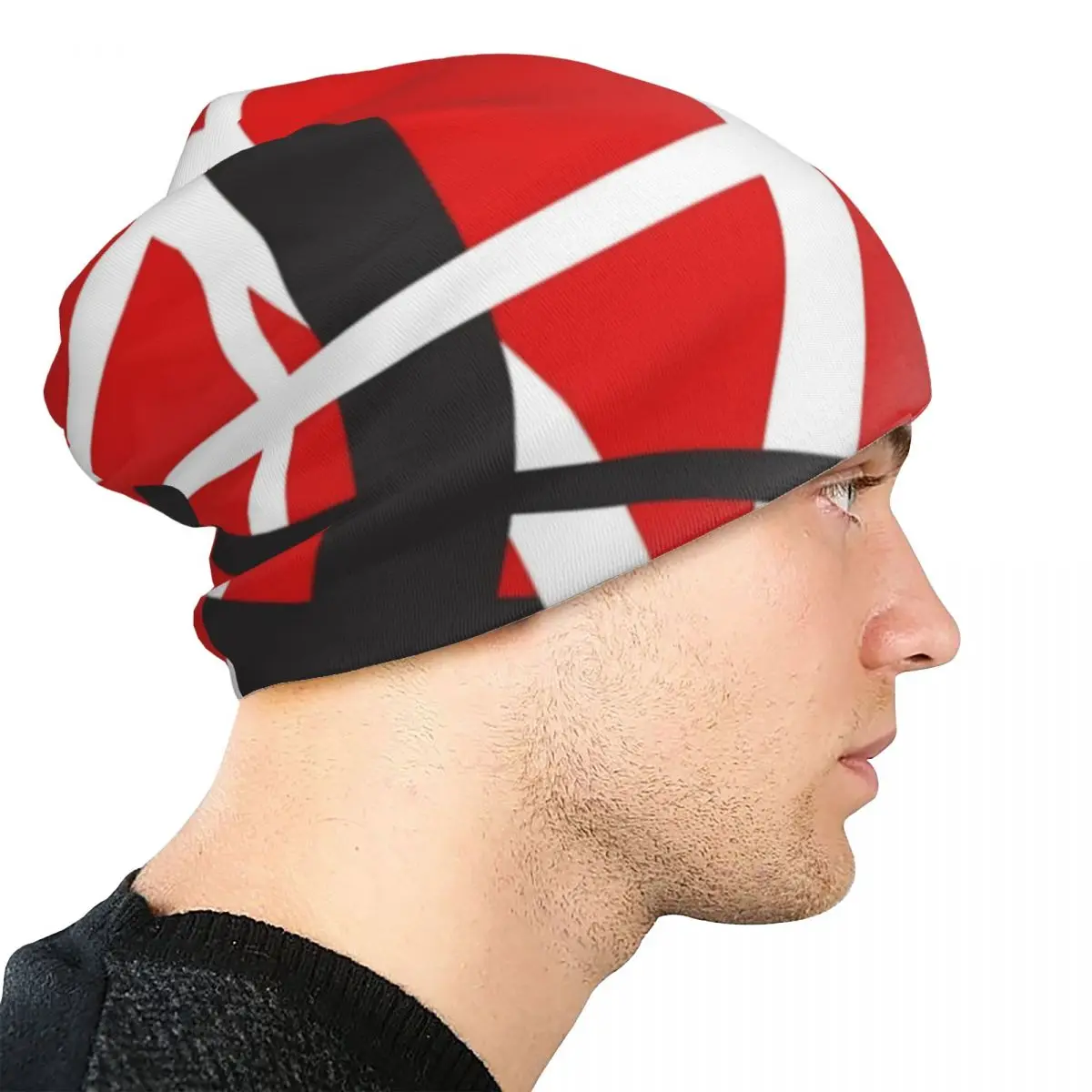 Van Halen Beanie Hats STRIPES EVH Skullies Beanies Gym Elastic Unisex Adult Caps Winter Graphic Cool Bonnet Hats Gift - 4