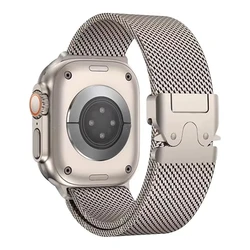 Parachute Strap with Milanese Loop - 49mm 44mm 45mm 46mm (Titanium Gold)