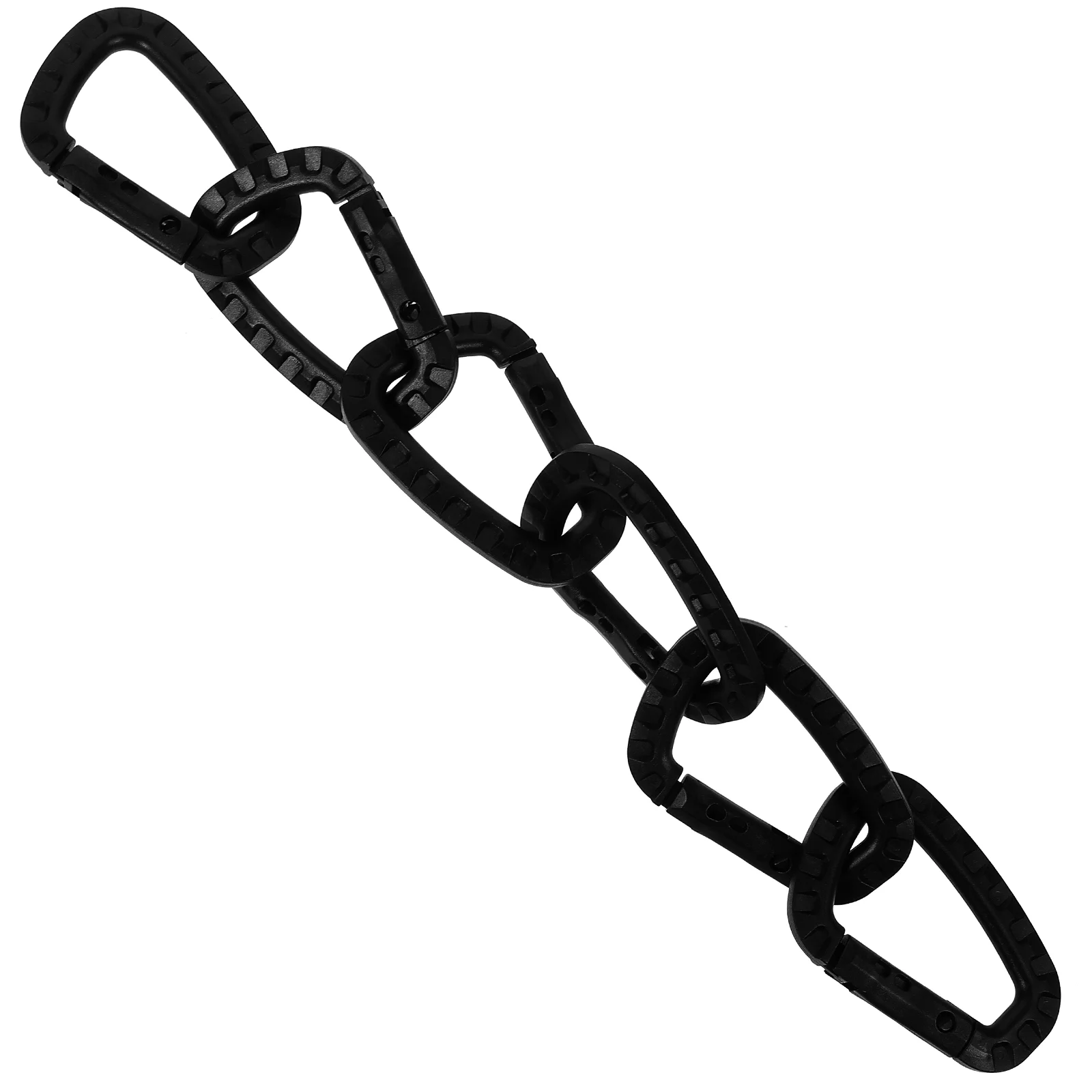 

Plastic D Shape Mountaineering Buckle Portable Plastic Steel Climbing Carabiner Hanging Keychain Hook Fit Outdoor - Black