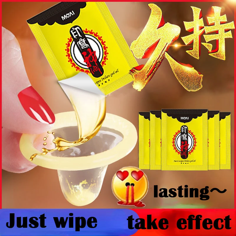 30 pcs Male Delay Wipes Natural Wet Tissue India Oil Man Sexual Prolong Retardant Enhancer Pleasure for Men Lasting Sex Wipes