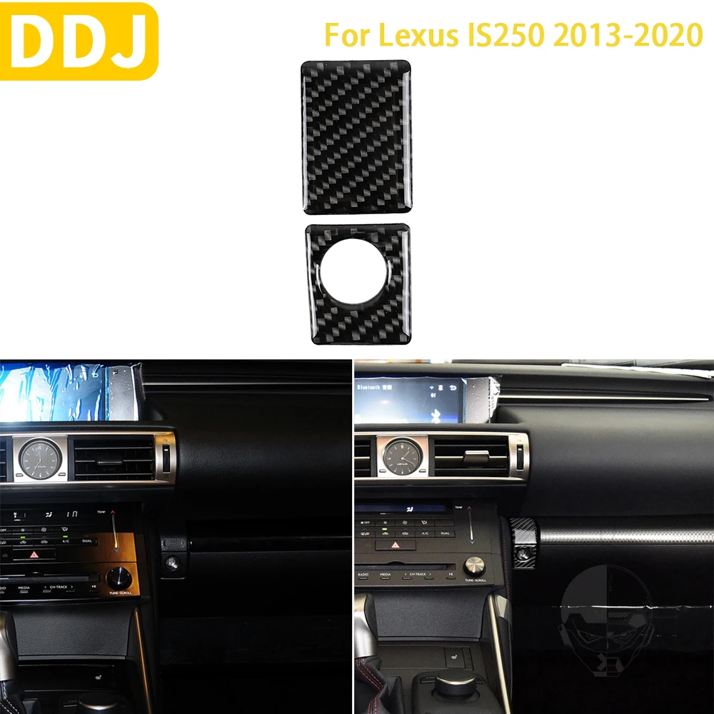 

For Lexus IS250 300 350C 2013-2020 Accessories Car Carbon Fiber Interior Storage Switch Panel Trim Stickers Decoration