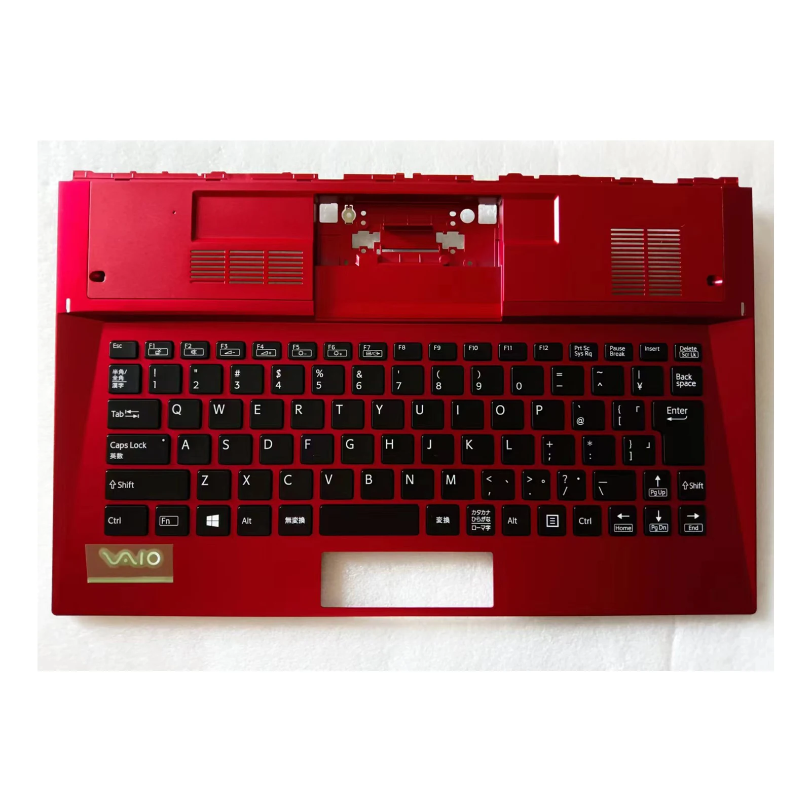 牡丹vpc-svd13の交換用キーボード、cシェル付きの赤いjpレイアウト、新しい