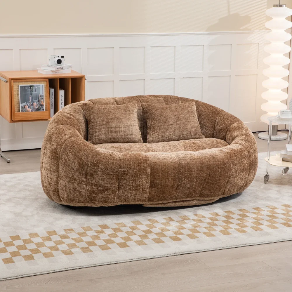 Bean Bag Sofa Lazy Sofa Durable Comfort Lounger High Back Bean Bag Chair Couch for Adults and Children, Floor Soft Lounge Chair – Detail 12