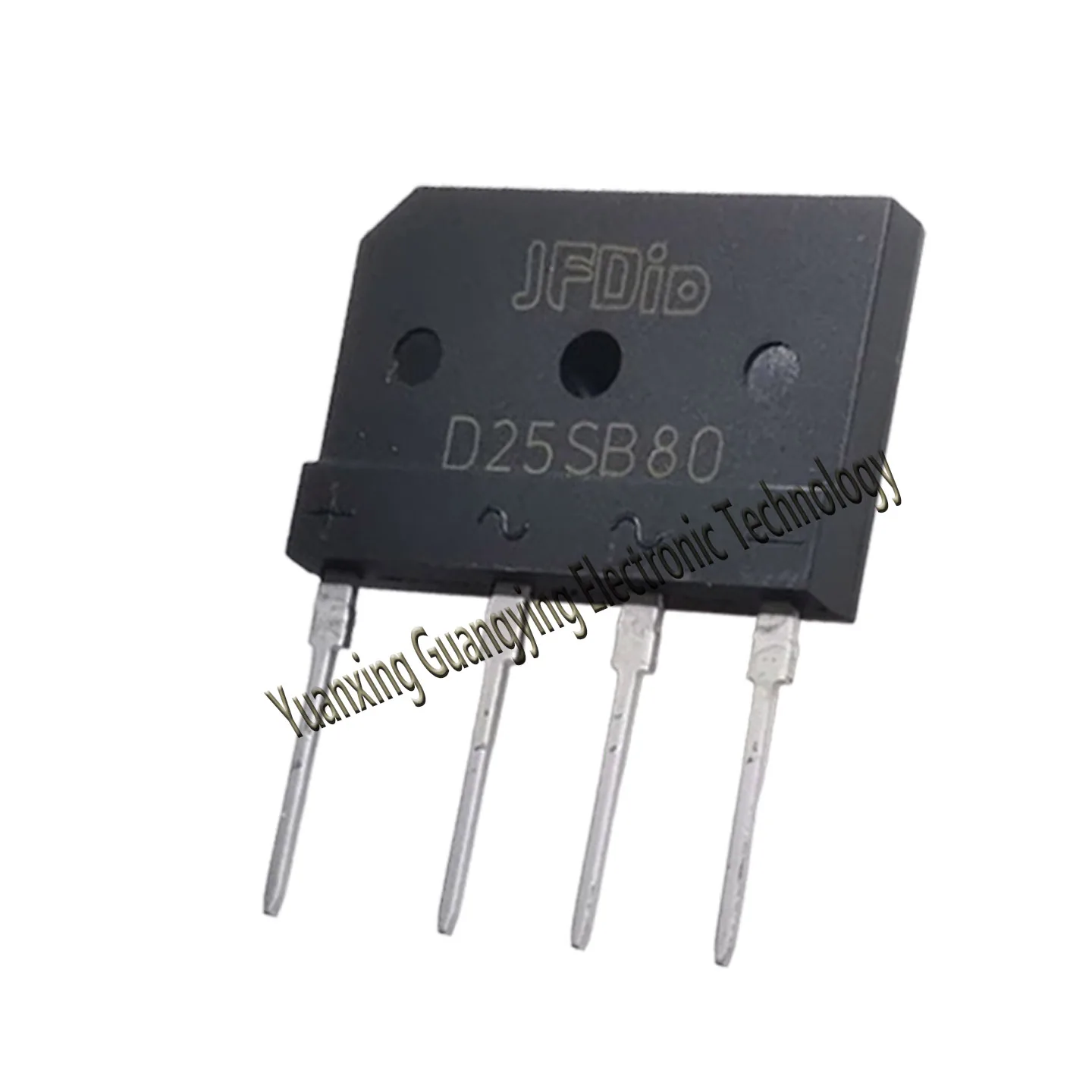 5-Piece Single-Phase Rectifier Bridge Set - 25A, 800V/1000V, DIP-4