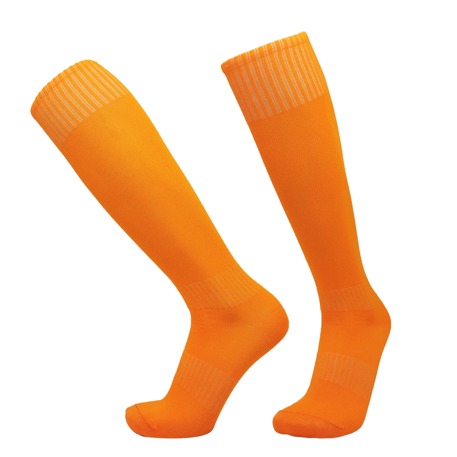 Unisex Solid Color Sports Knee-High Socks for Soccer, Cycling, and Basketball