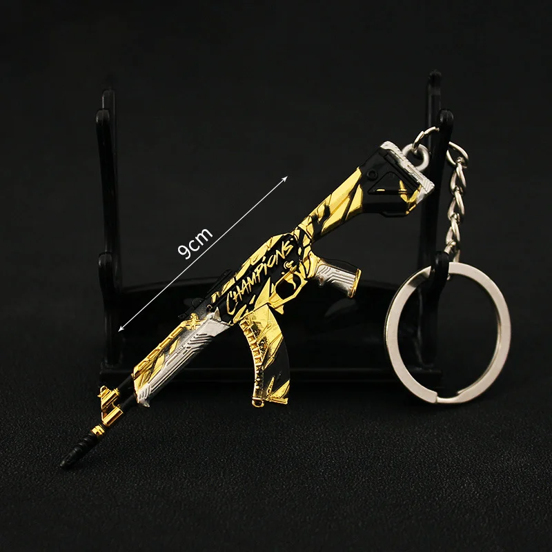 Valorant Weapon Champions Skin Vandal Keychain Model Toy Metal Knife Game Peripheral Samurai Sword Gifts Toys Boys cosplay prop,cosplay toy,game knife,game keychains,sword keychain
