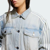 Adidas véritable trois rayures femmes mode Denim rayé veste de sport JX9209 4
