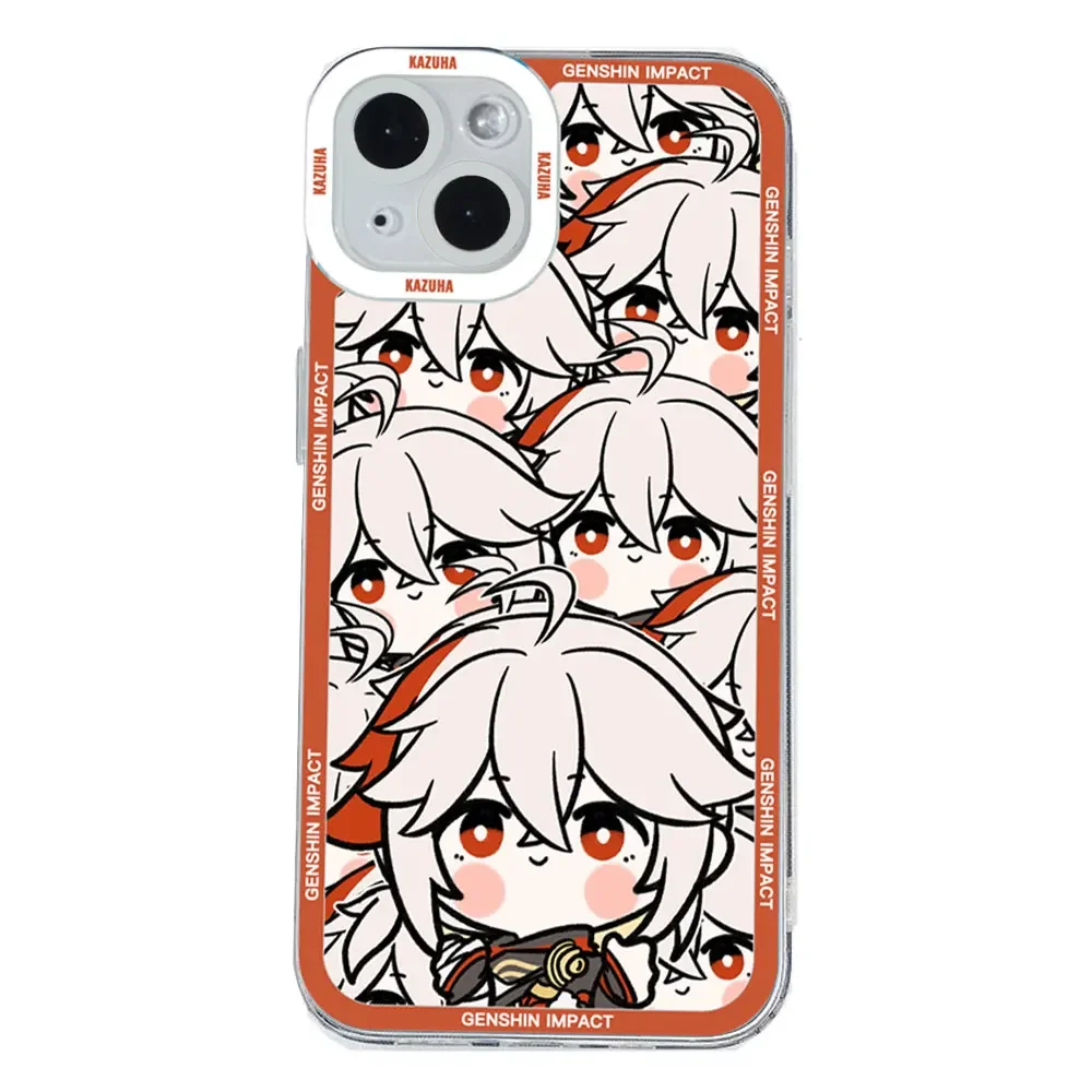 Cute Cartoon Soft Clear Genshin Impact Phone Case Cover