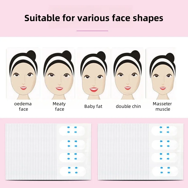 40/240/400Pcs Face Lift Tapes Invisible Face Lift Sticker Wrinkle Removal Stickers Tighten Chin Fade Fine Lines Shape V-Shaped