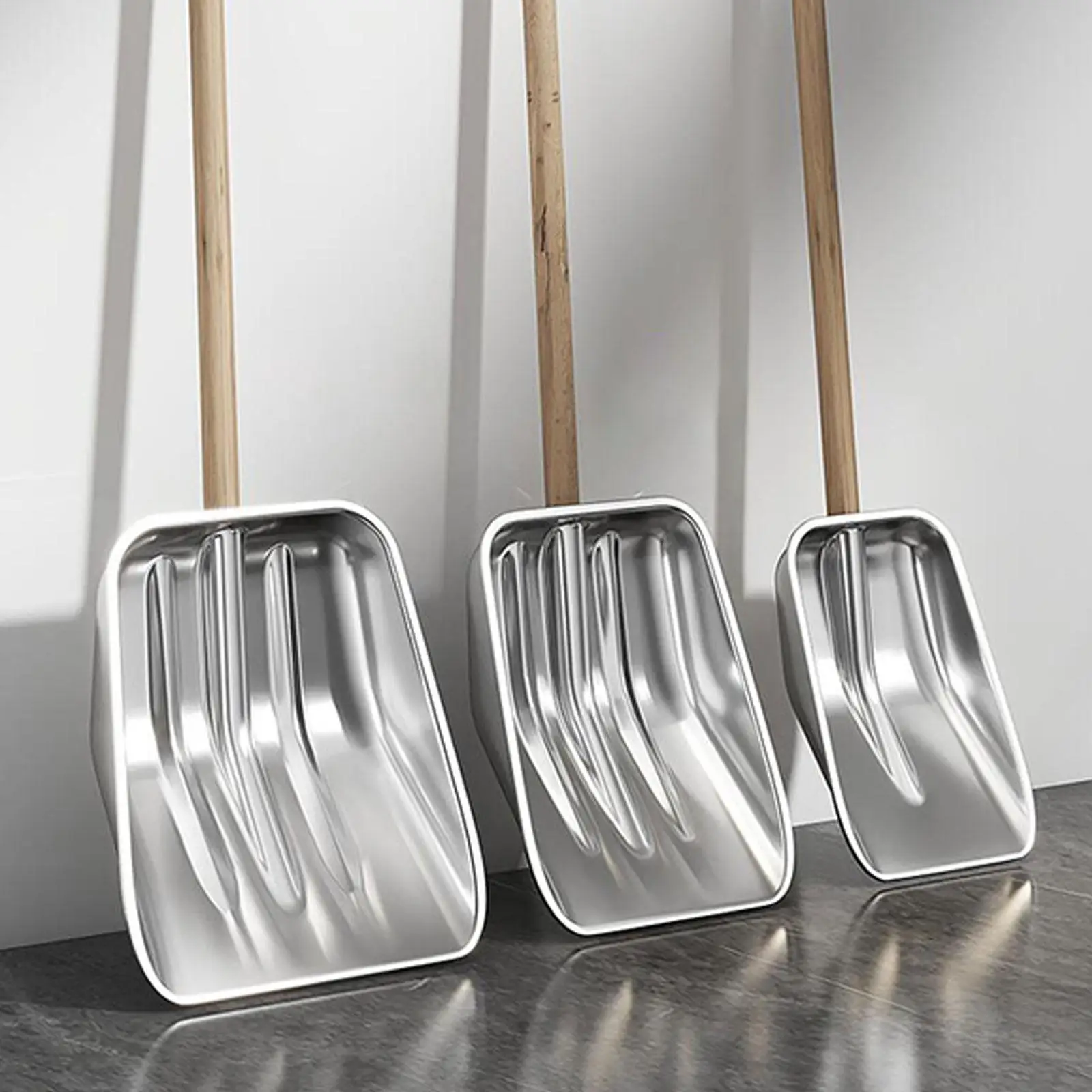 Outdoor Snow Shovels Head Stainless Steel Lightweight Replace for Cleaning Snow,