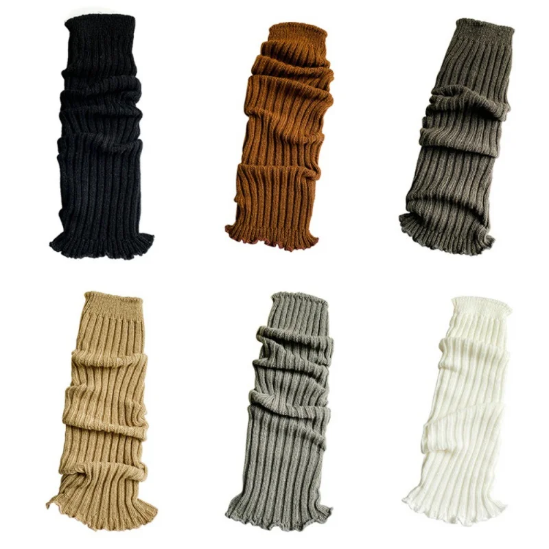 Children Leg Warmers Children Items Sweet Children Leg Warmer Girls Solid Cotton Soft Comfortable Leg Cover Stylish Outing Elastic Tube Sock Stacked Sock 3-12Y