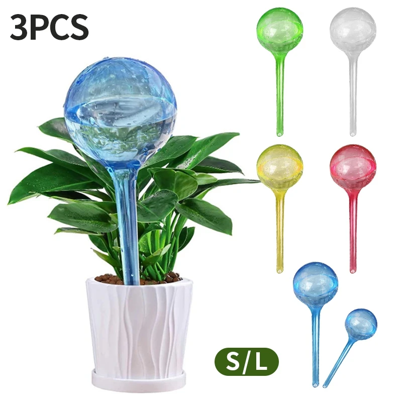 

3PCS Plastic Self-flowing Watering Ball Auto Flower Waterer Device Indoor Potted Plants Drip Irrigation System Watering Tool