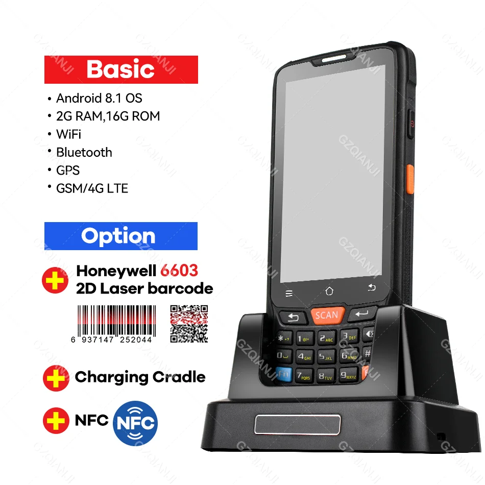 Android Rugged PDA Handheld Terminal PDA Data Collector Honeywell 1D 2D Barcode Scanner Wireless 4G Wifi Maker - AliExpress