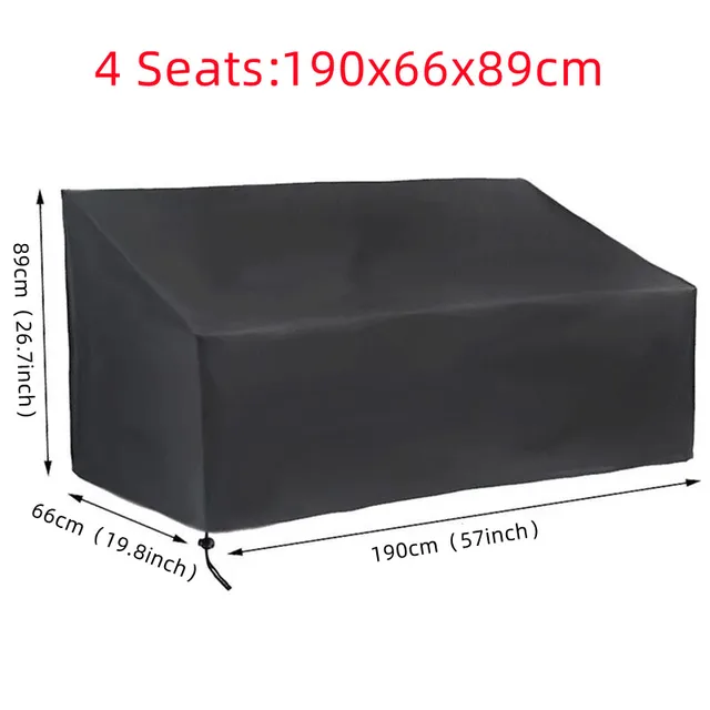 4 seats 190x66x89cm
