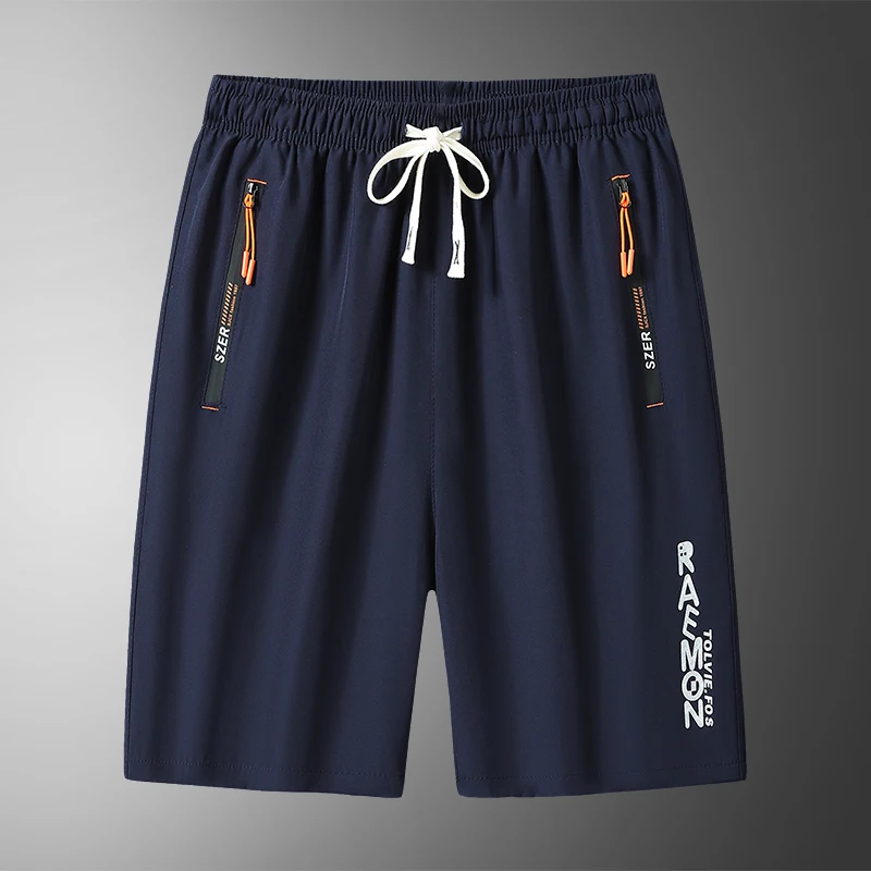 【 M-8XL 】 Large men's shorts, quick drying breathable five quarter pants, mid length pants, straight leg casual running sports p 5