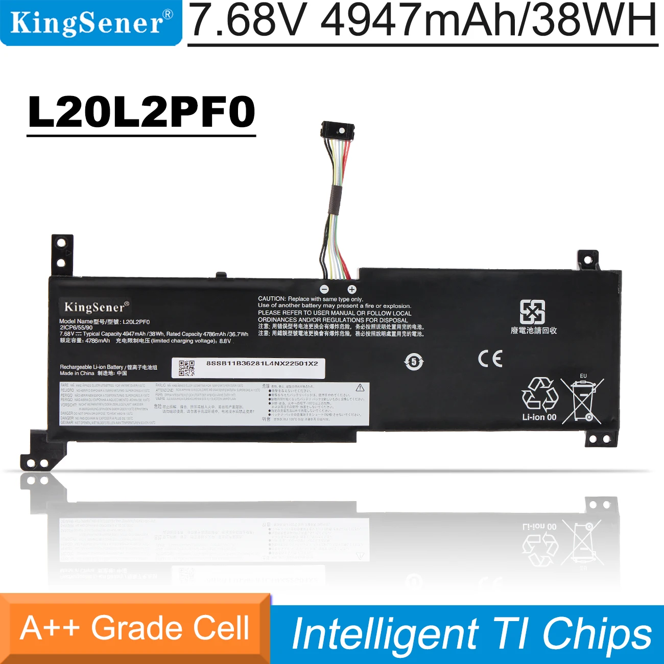 Kingsener L20l2pf0 L20c2pf0 L20m2pf0 L20l3pf0 L20c3pf0 L20m3pf0 L20m3pf0 para Lenovo Ideapad 314alc6 Gen V14 V15 V17 g2 Itl