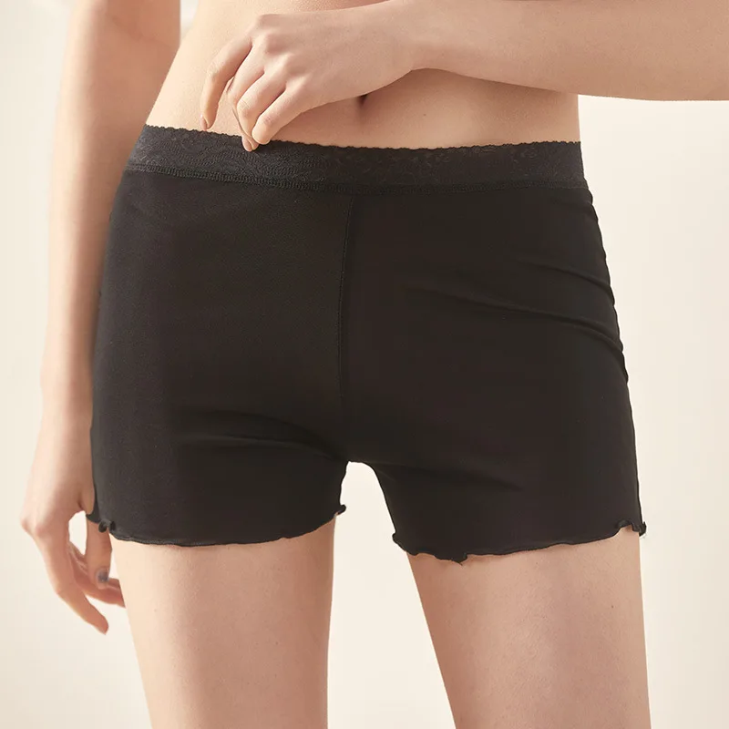 Summer Natural Mulberry Silk Shorts Under Skirt Women Thigh Comfortable Shorts Ladies Underwear Safety Pants Plus Size