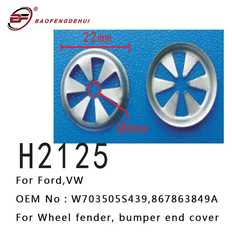 Auto Paraurti End Clip Di Copertura W703505S439,867863849A Per Ford,Volkswagen Parafango Della Ruota