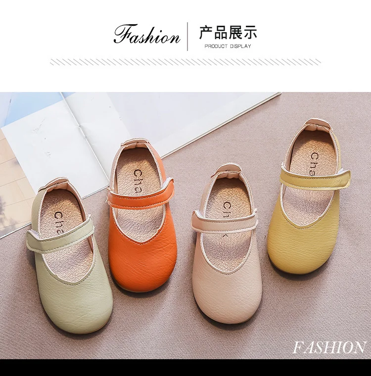 Girls Shoes Candy Color Mary Janes Shoes For Baby Girl Basic Kids Flats 2020 Autumn New Fashion Anti-Slippery Toddlers Child 0-3 child shoes girl