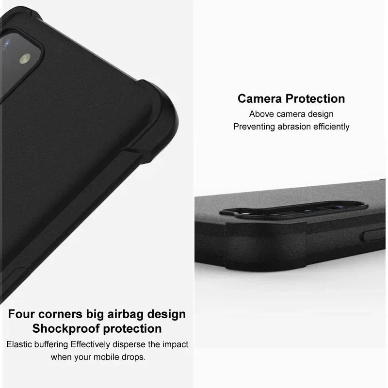 Matte Back Case with 360° Protection and Flexible Air Bag Design