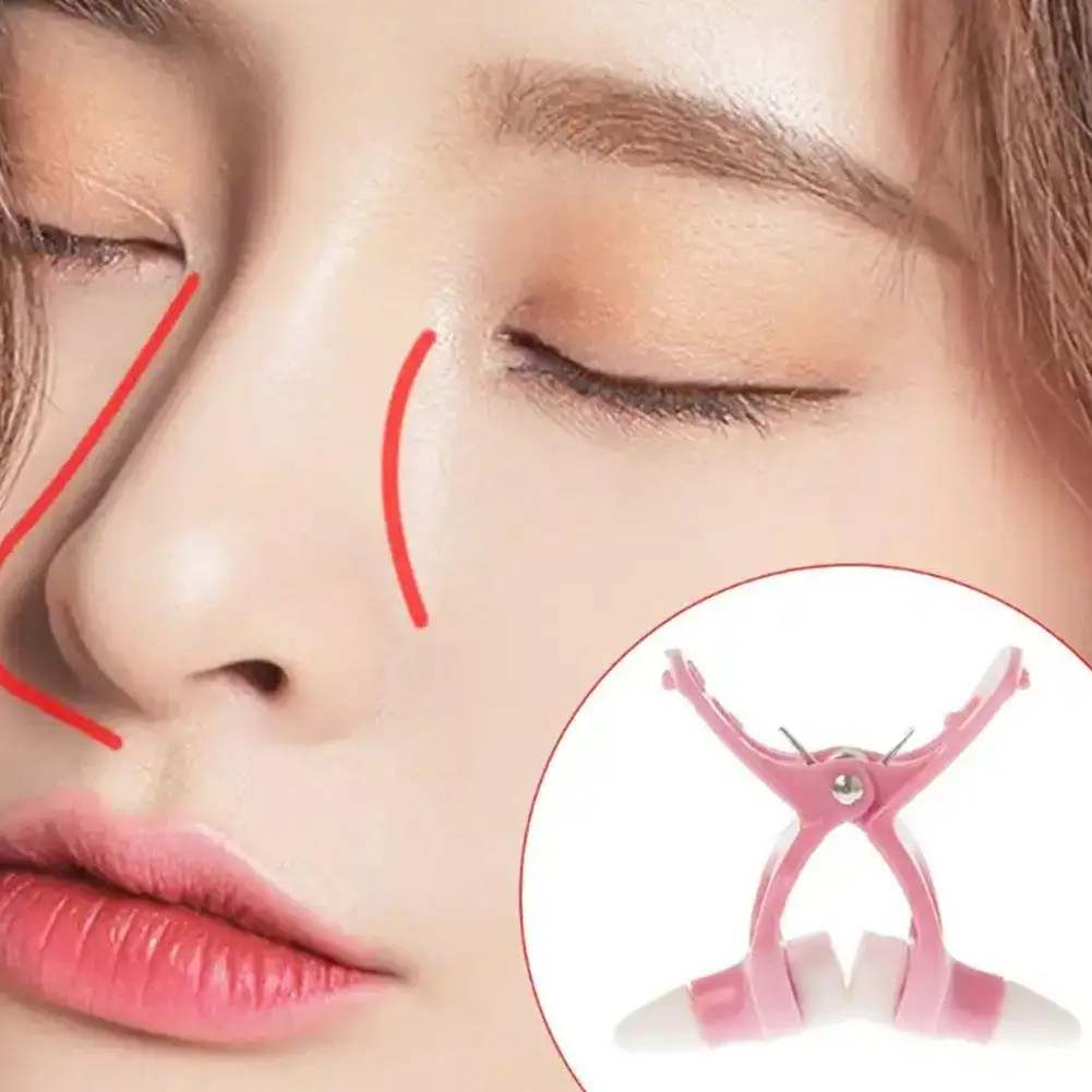 Nose Shaper Clip Nose Up Lifting Shaping Bridge Straightening Beauty Painful Silicone Hurt Tools Nose No Slimmer Device Sli D4Q4