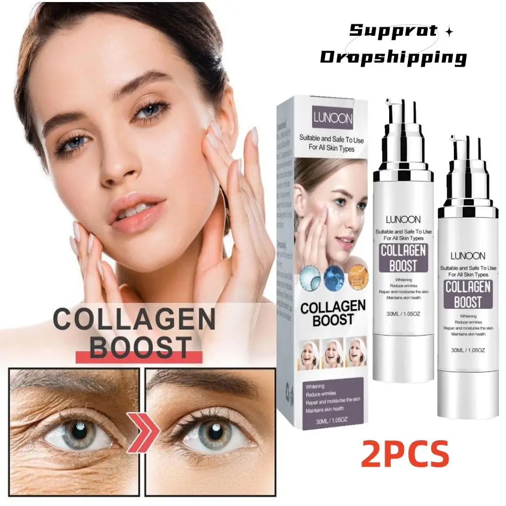 

1/2pcs Collagen Peptides Boost Anti Wrinkle Cream Anti-aging Moisturizing Revitalizing Whitening Firming Care Face Serum