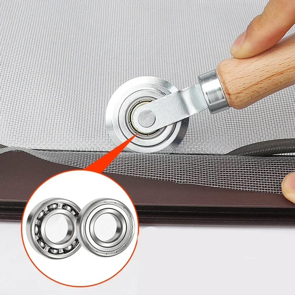 Screen Door Installation and Repair Tool Set with Crank and Roller Wheel