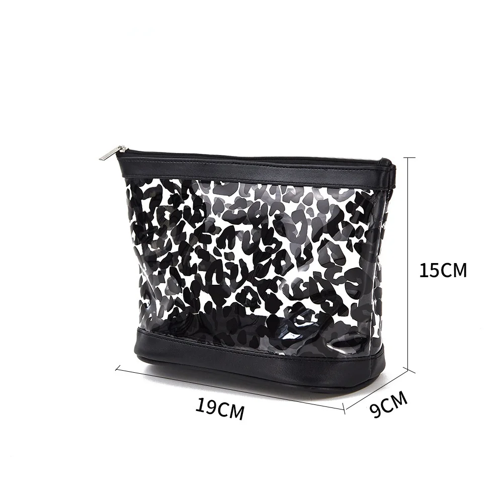 Fosizzo Storage Organizer Luxury Bag Women Leopard Cosmetic Bag Organizer Make Up Bag Waterproof Case For Cosmetics