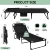 Portable Folding Camping Cot - 3-Position Adjustable Reclining Lounge Chair with Pillow, Outdoor Sleeping Bed (68cm Wide) 3