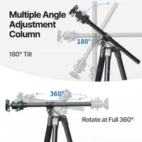 Ulanzi MT-59 1.76M Aluminium Camera Tripod Video Monopod Professional Extendable Tripod with Arca Plate for DSLR Max 15kg Load - Image 6