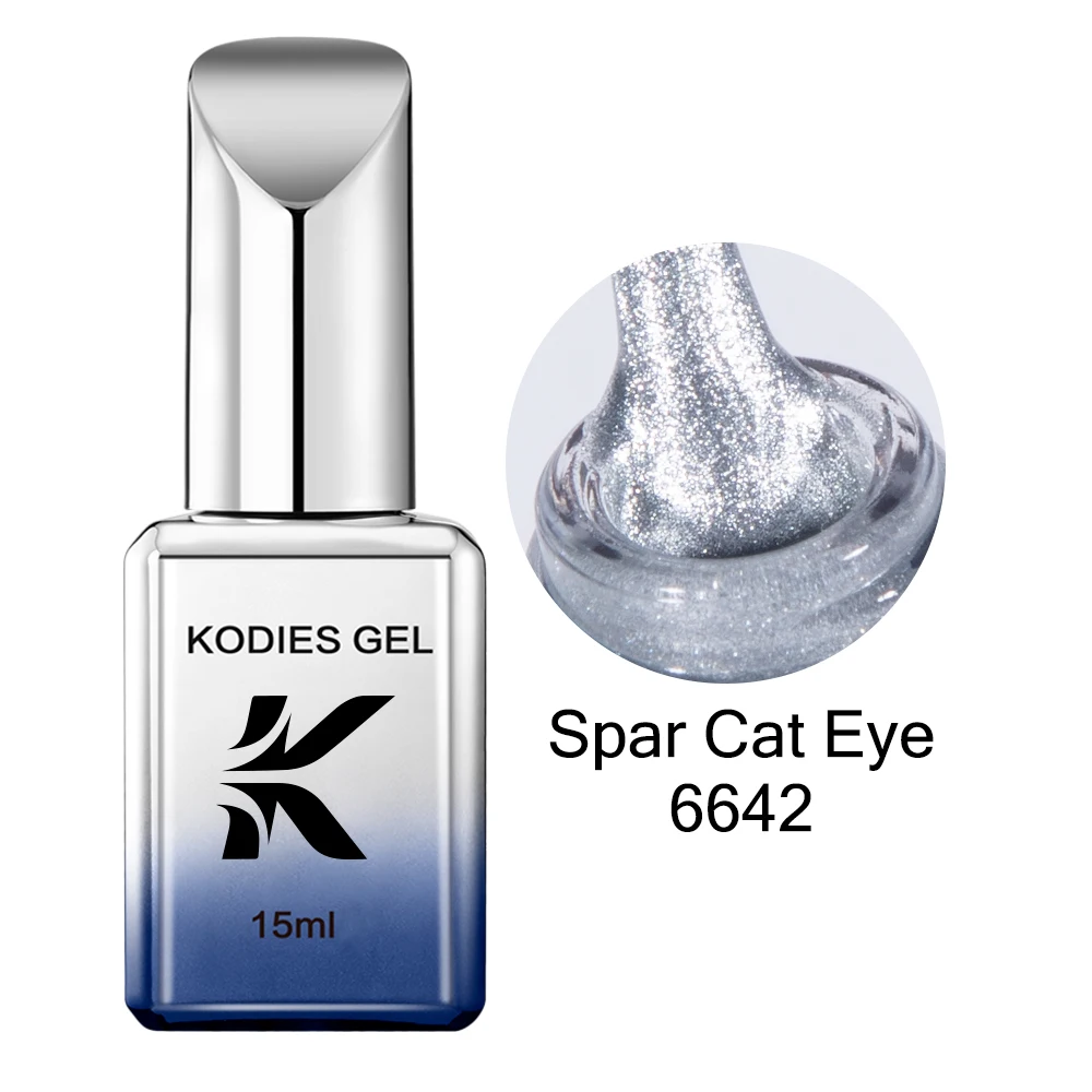 KODIES GEL Cat Eye Top Coat Gelpolish Diamond Sparkle Glitter Gel Nail Polish Magnetic Semi Permanent UV Manicure Nails Enamels 3