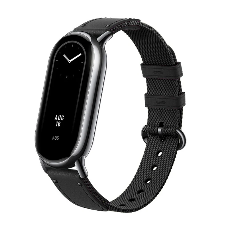 Correa Original para Xiaomi Mi Band 8, cadena de cuero tejido TPU, pulsera  colgante, cápsula deportiva reemplazable, accesorio - AliExpress