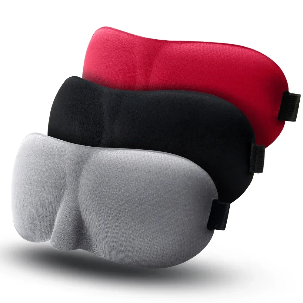Eye Mask Sleep Mask Blockout Eye Mask for Side Sleeper Women Men Portable Blindfold Travel Sleeping Aid Eye Cover 1-3pcs
