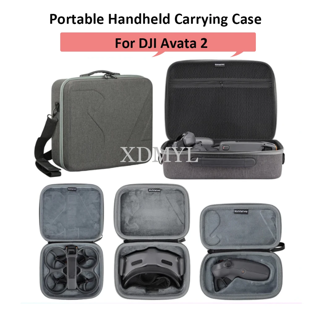 

Сумка для хранения для DJI Avata 2 Goggles 3, портативная ручная сумка-Кроссбоди для переноски, аксессуары для дрона
