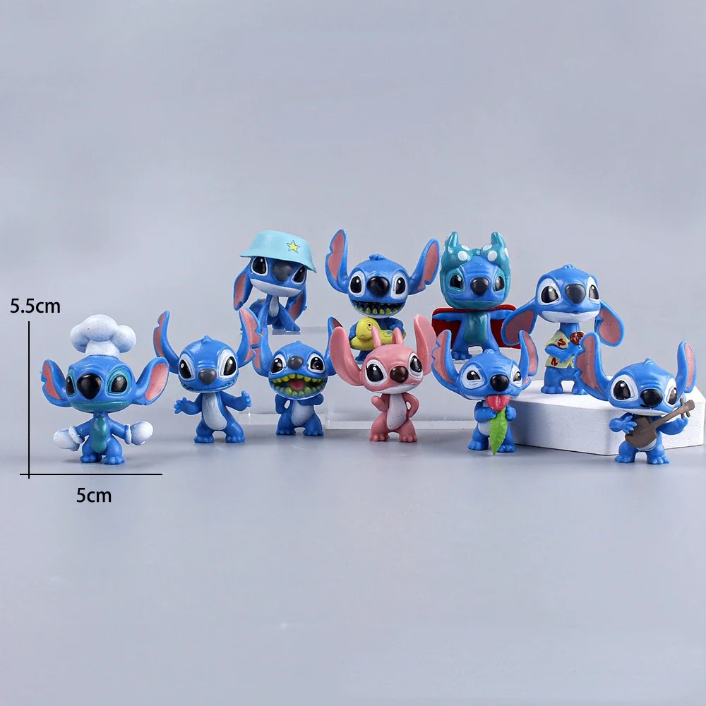

Random 1pcs Disney Stitch Figure Toy Anime Mini Stitch Action Figurines Dolls Home Party Supply Decoration Toys Christmas Gift