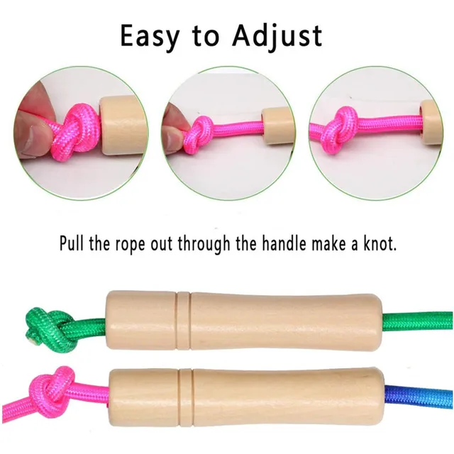 5M Rainbow Long Rope Group Skipping Children Students Speed -Fit Jump With Anti-Slip Handle School Elementary Outdoor Sports 5