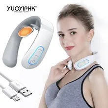 

New Smart Neck and Shoulder Massager Rechargeable Battery Electric Massager Far Infrared Heating Pain Relief Relax Neck Physioth