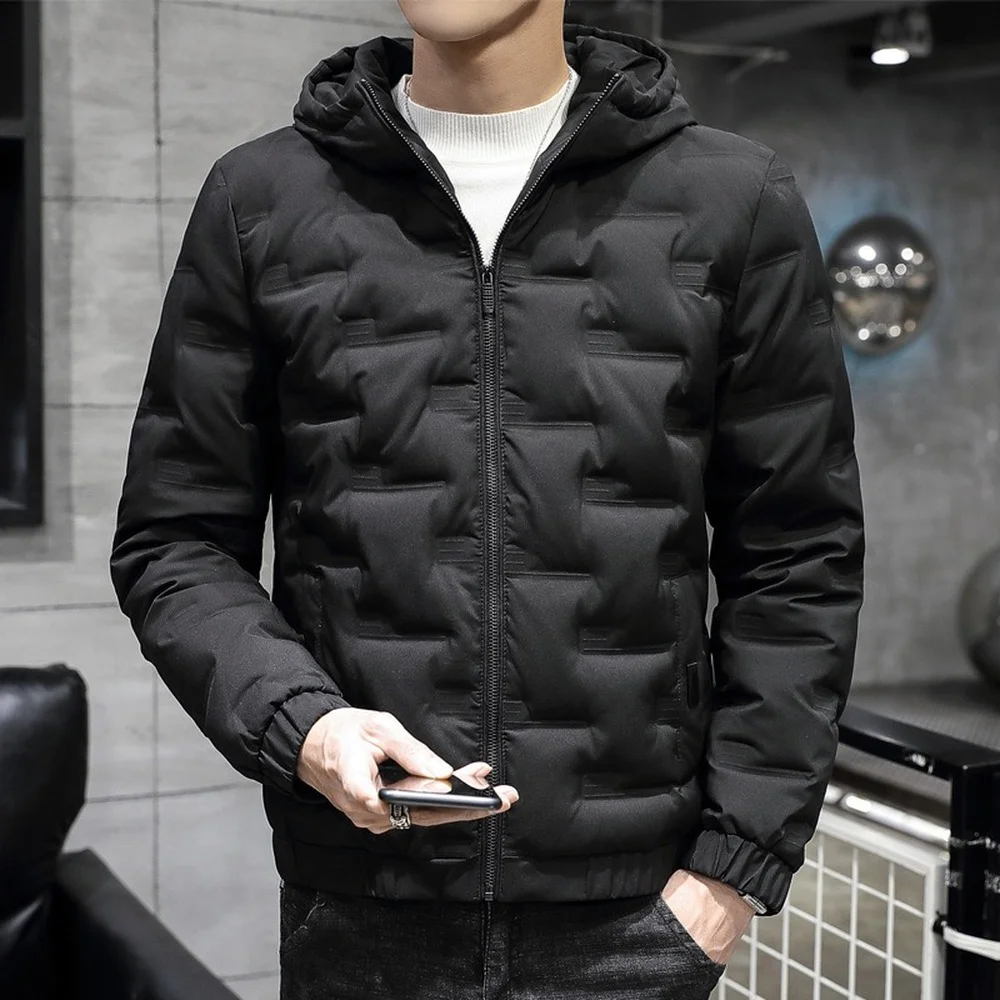 Autumn Winter Jacket With Hood Men Casual Hooded Jacket Fall Coats Cotton  Padded Thicken Warm Casual Coats Hooded Men 2021 - AliExpress