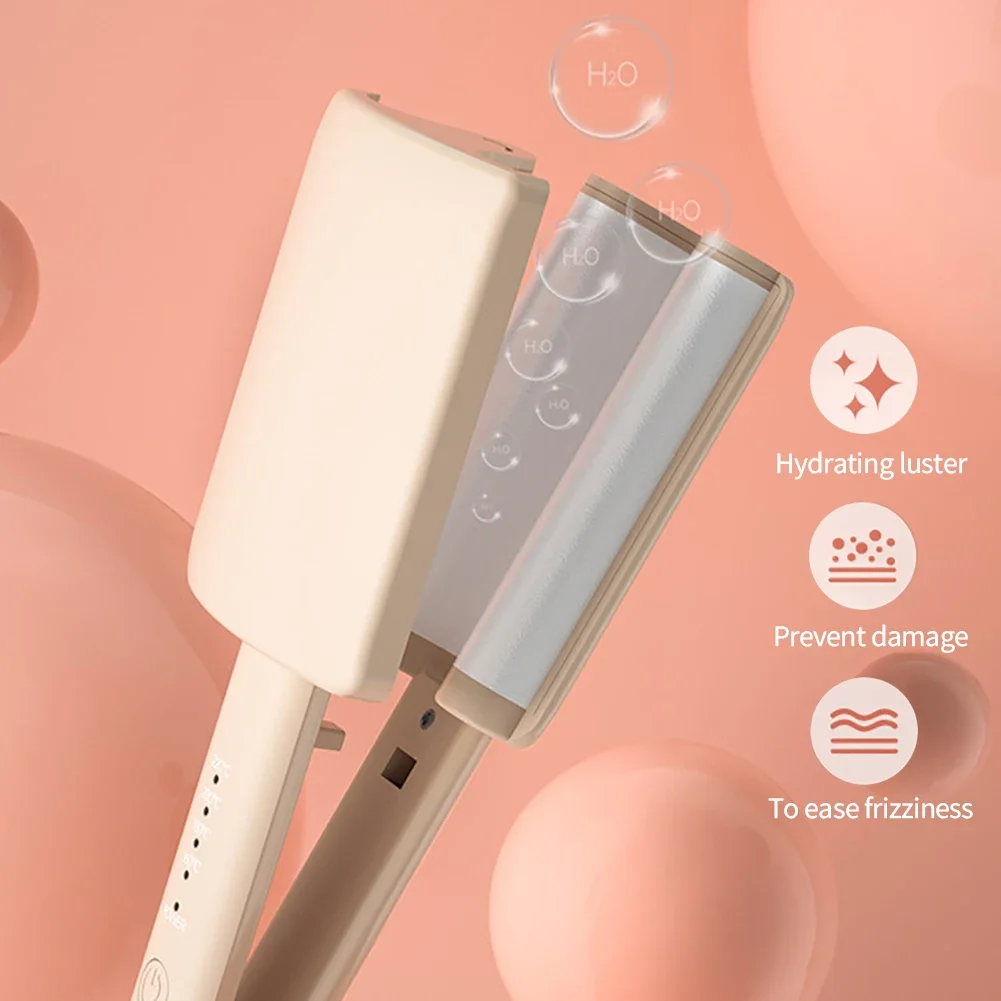 Description Picture 6 of itemPortable Curling Iron Electric Splint Curler Fashion Automatic Roll Curling Stick Water Ripple Curlers Ceramic Panels Fast Heat