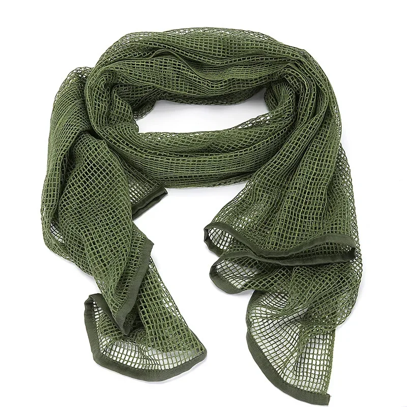 Tactical Scarf Camouflage Mesh Net Scarves Camo Scarf Outdoor Sports Sniper Face Veil Wargame Camping Hunting Cycling