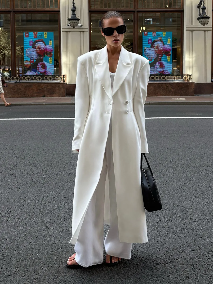 Bornladies Women's Extended Suit Jacket Women's Autumn Winter Waist Slimming Suit Female Fashionable Commuter Suit