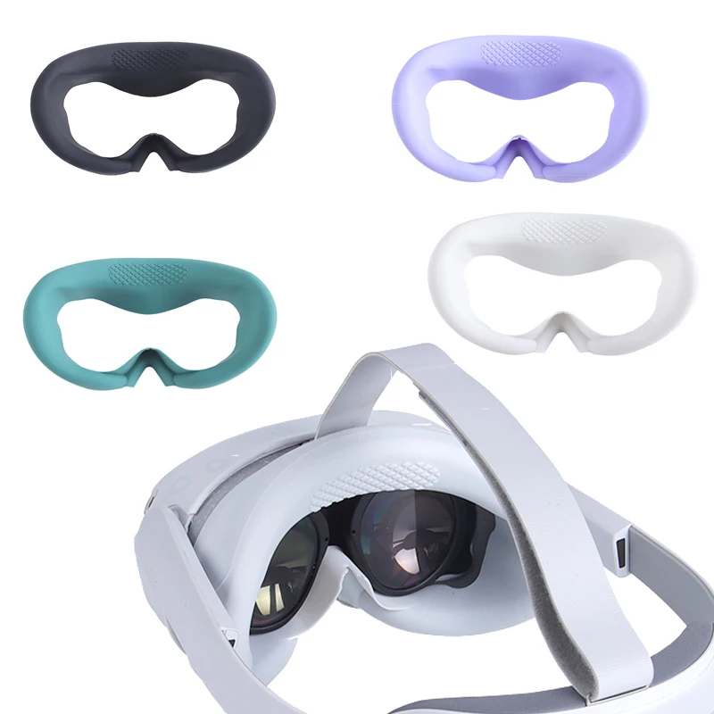 

Silicone Eye Pad Cover For Pico4 VR Goggles Cover Soft Breathable AntiSweat VR Eye Pad Cover For Pico4 VR