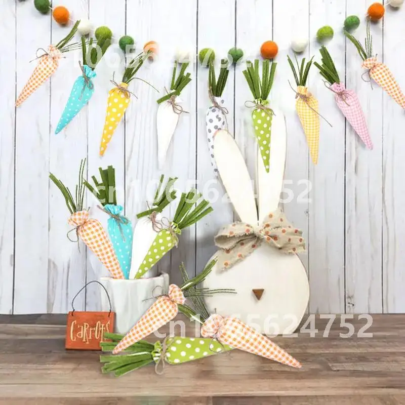 

Artificial Carrot Craft Easter Bunny Party Decor Prop Easter Simulation Carrot Easter Decorations for Home Kids Gift Favor East