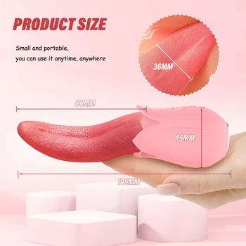 Tongue Licking Vibrators For Women Dildo Sex Toys for Adults 18 G spot Clitoral Stimulator Rechargeable Vibrator Female Sexy Toy 5