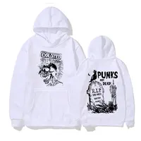 Rock Band The Exploited Not Dead Pullover Hoodie Men's Fashion Hip Hop Sweatshirts Unisex Punk Retro Oversized Hoodies Streetwea 2