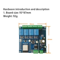 ESP32 Relay Development Board AC / DC Power Supply WiFi Bluetooth BLE 4 Channel Relay  ESP32 Module - Image 2