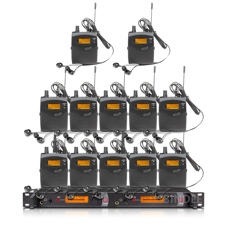 Wireless Ear Monitoring System Professional Wireless In-ear Monitoring System 6/8/10/12Channel Multi-bodypack Monitor Band Stage Outdoor in-ear monitor SM-2050