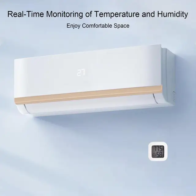 Beltéri Digitális Vezeték Nélküli Hőmérő Lcd Folyadékkristály Kijelző Kültéri Irodai Szobához És Babateremben - Image 4