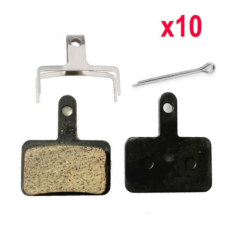 10 Pairs Mtb Bicycle Disc Resin Brake Pads For Shimano B01s Mt200 M400